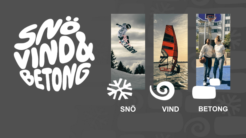 Snö, vind & betong logotyp