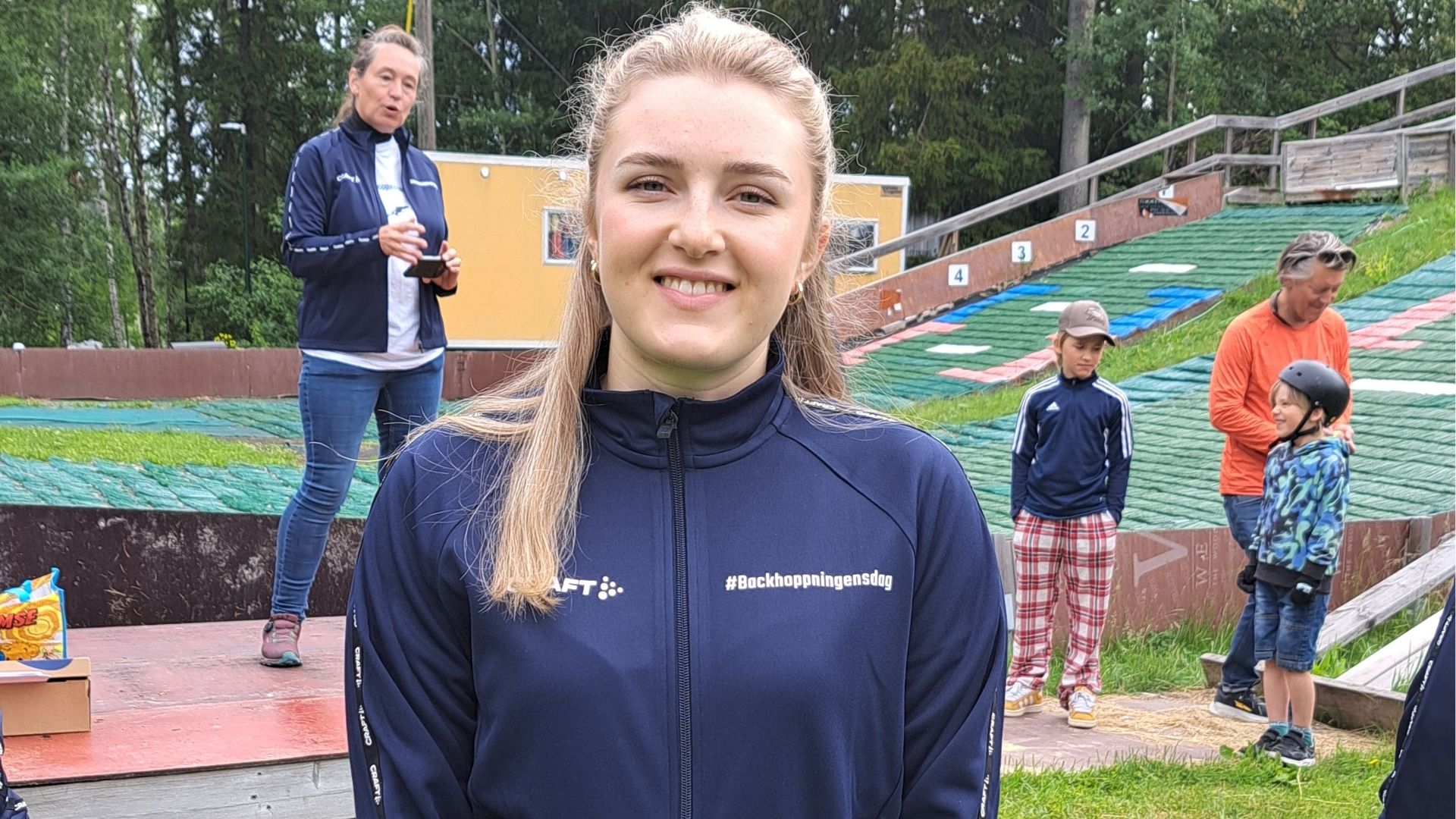 Backhopparstjärnan Frida Westman instruerade och inspirerade.