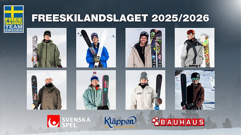 Freeskilandslaget säsongen 2025/2026.