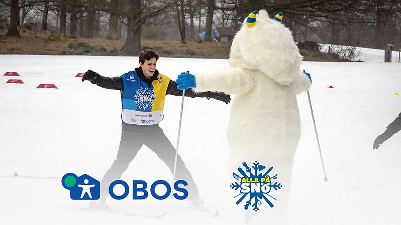 OBOS och Alla på snö fortsätter samarbeta. Foto: Ulf Palm. 