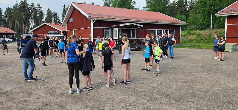 Snowteam samlas inför aktivitet