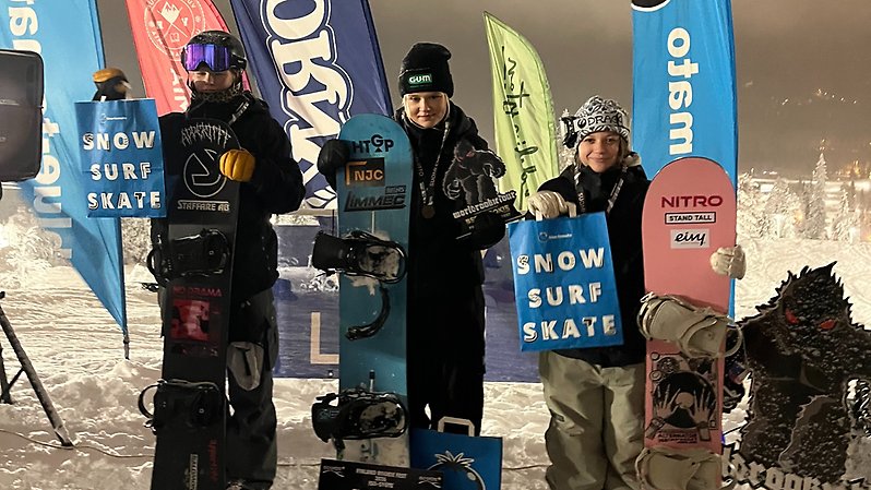 Samira Märling tog en av de åtta pallplatserna under World Rookie Tour. 