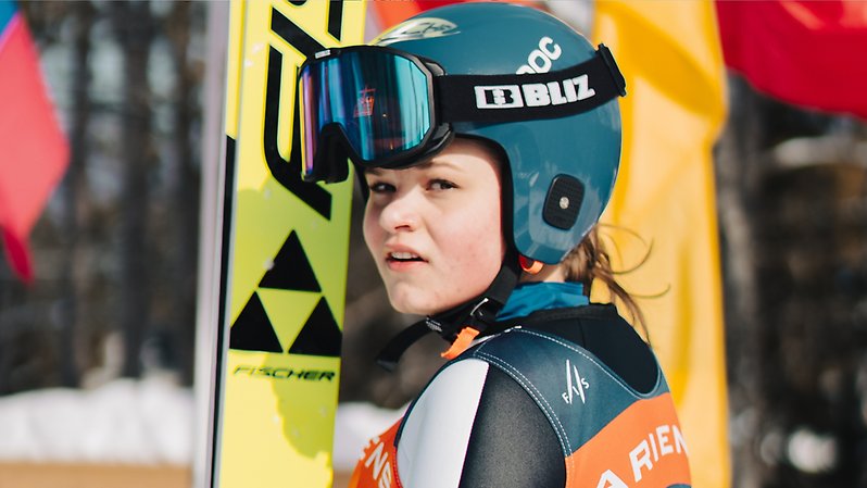 Jenny Forsberg under JVM tidigare denna säsong.